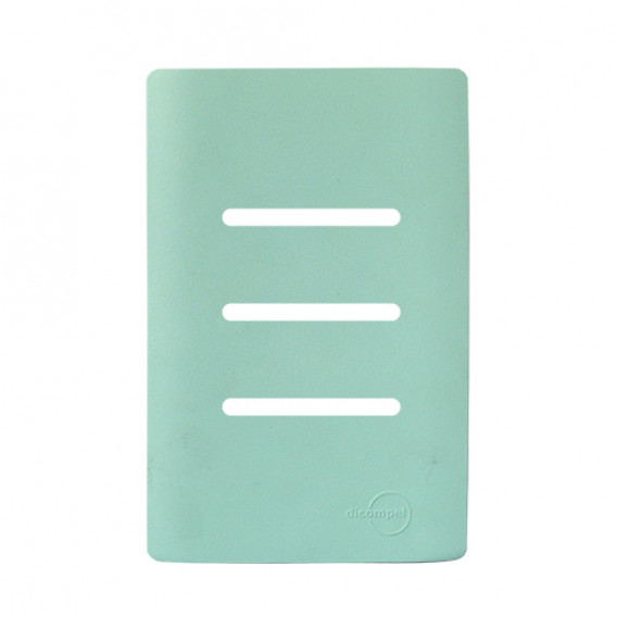 Placa p/ 3 Interruptores 4x2 - Novara Glass Siciliano